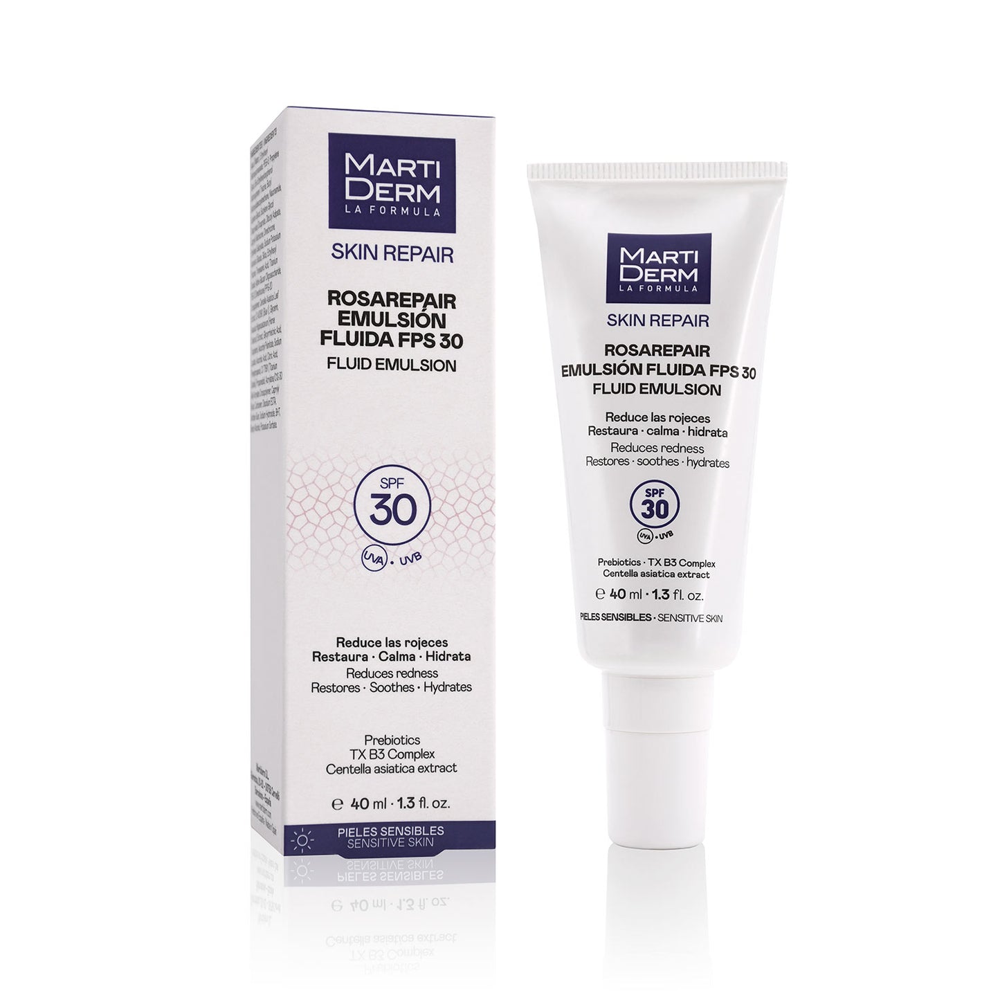 Martiderm Skin Repair Rosarepair Emulsão Fluida FPS 30