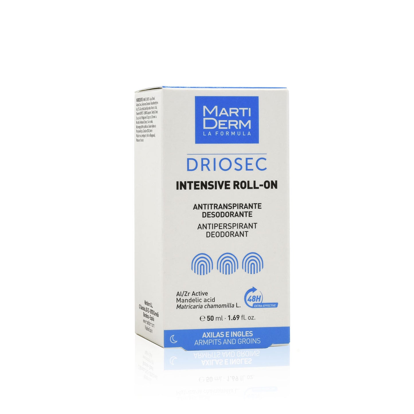 Martiderm Driosec Intensive Roll-On Controlo noturno da transpiração excessiva