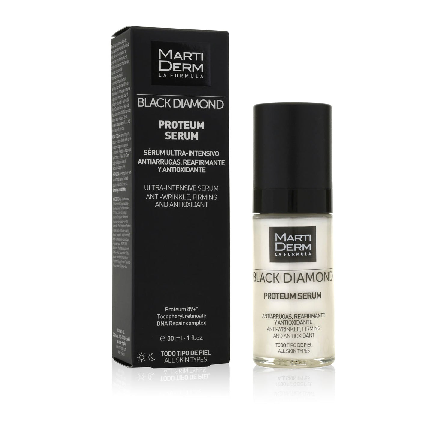 Martiderm Black Diamond Proteum Serum - Pele hidratada, elástica, jovem e luminosa