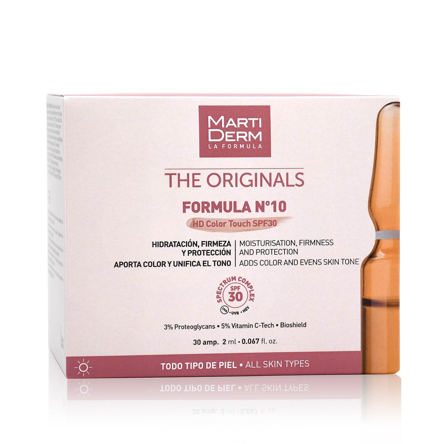 Martiderm The Originals Ampolas FORMULA Nº10 HD Color Touch SPF 30