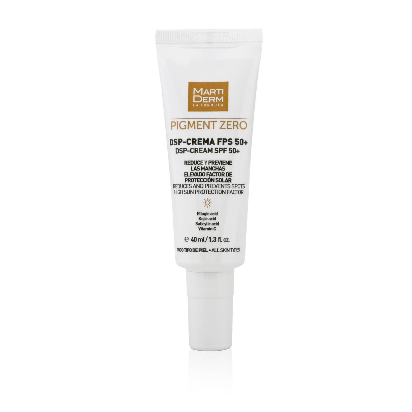 Martiderm Pigment Zero DSP-Creme FPS 50+/ DSP-Cream SPF 50+ - Despigmentante Dual, Reduz e Previne as Manchas