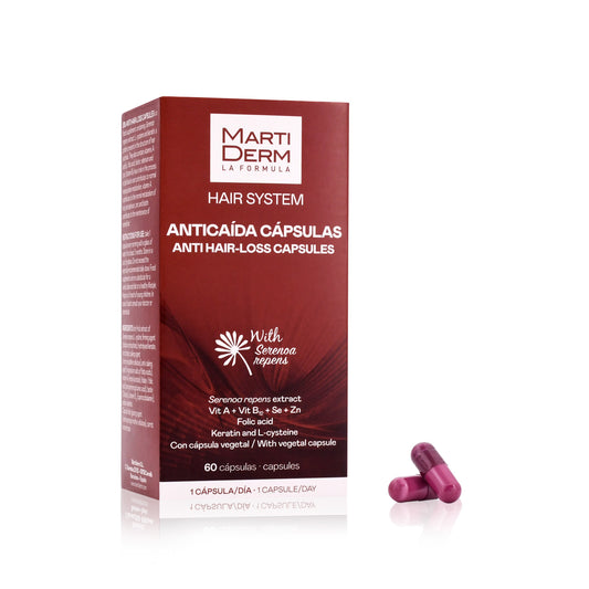 Martiderm Hair System Cápsulas Antiqueda - 60 cápsulas