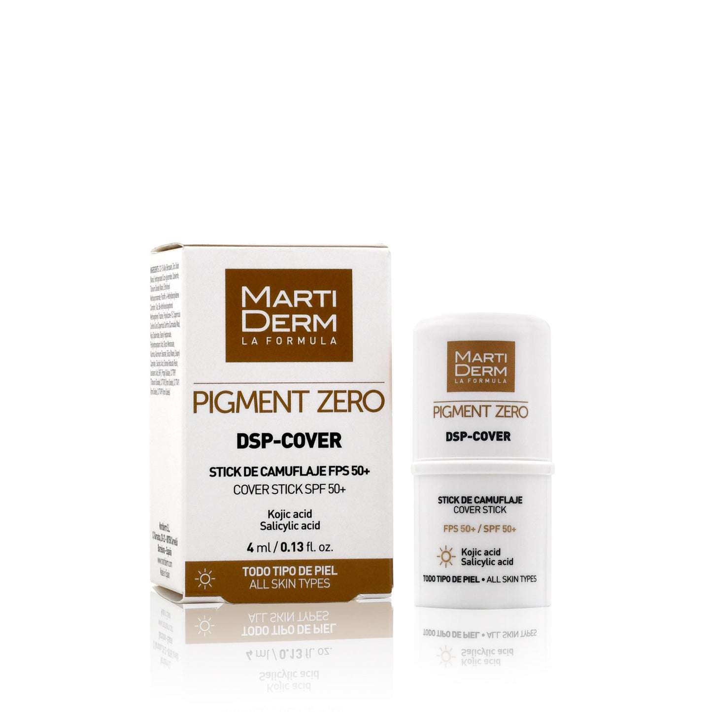 Martiderm Pigment Zero DSP-Cover Stick - Corrige e camufla as manchas e protege a pele do sol