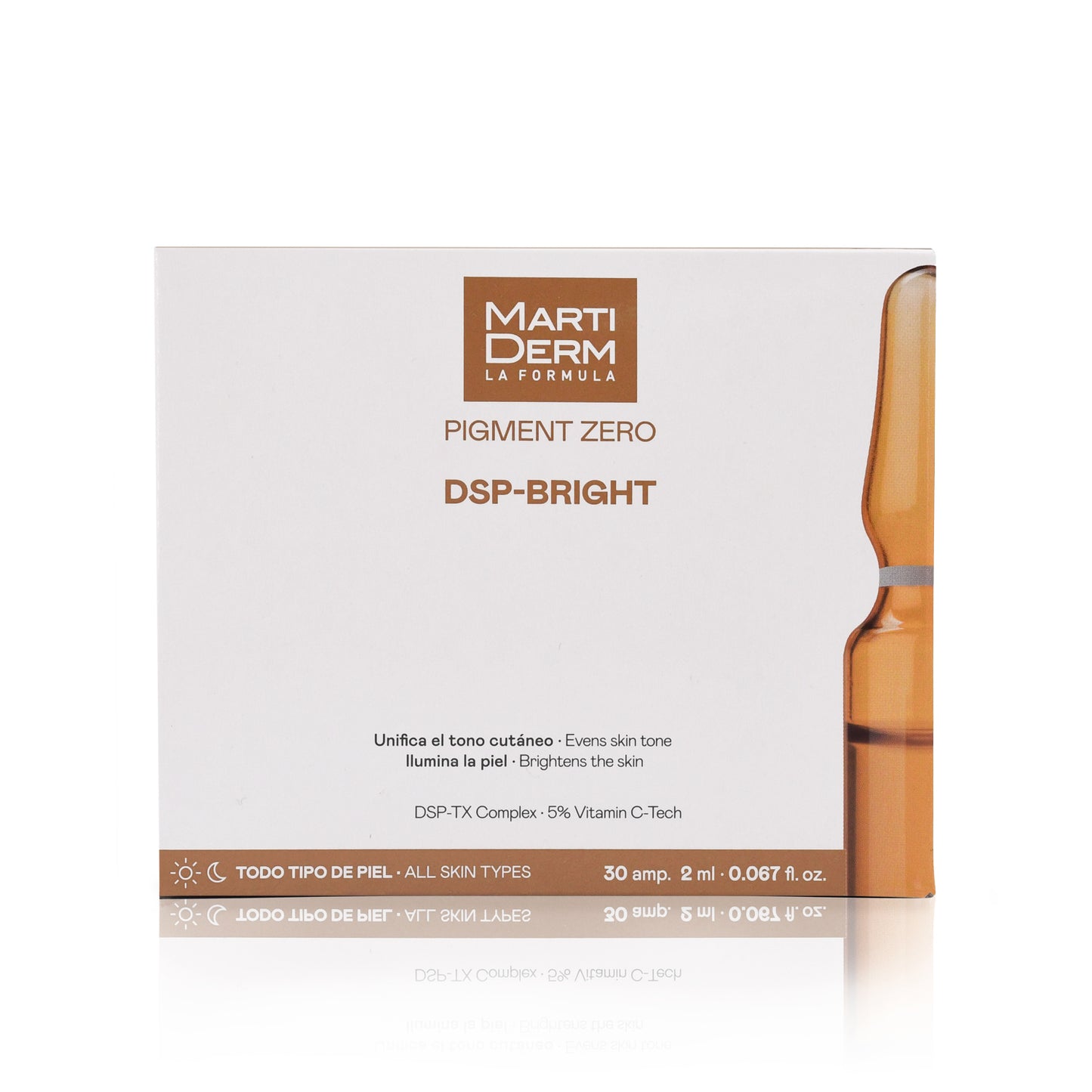 Martiderm Pigment Zero Ampolas DSP-Bight - Reduz e Previne as Manchas: 30 ampolas