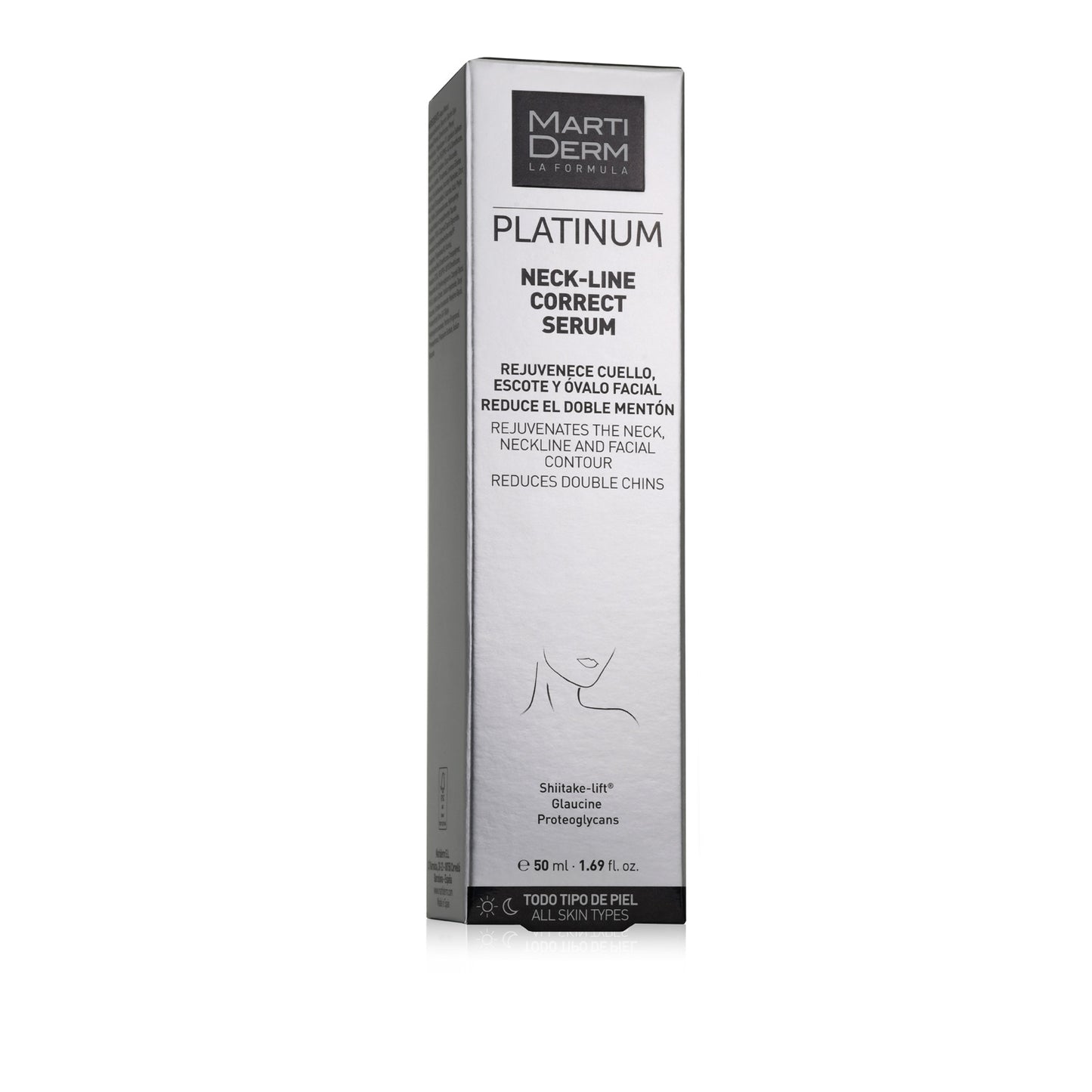 Martiderm Platinum Neck-Line Correct Serum - Refirma, reduz as rugas e o duplo queixo