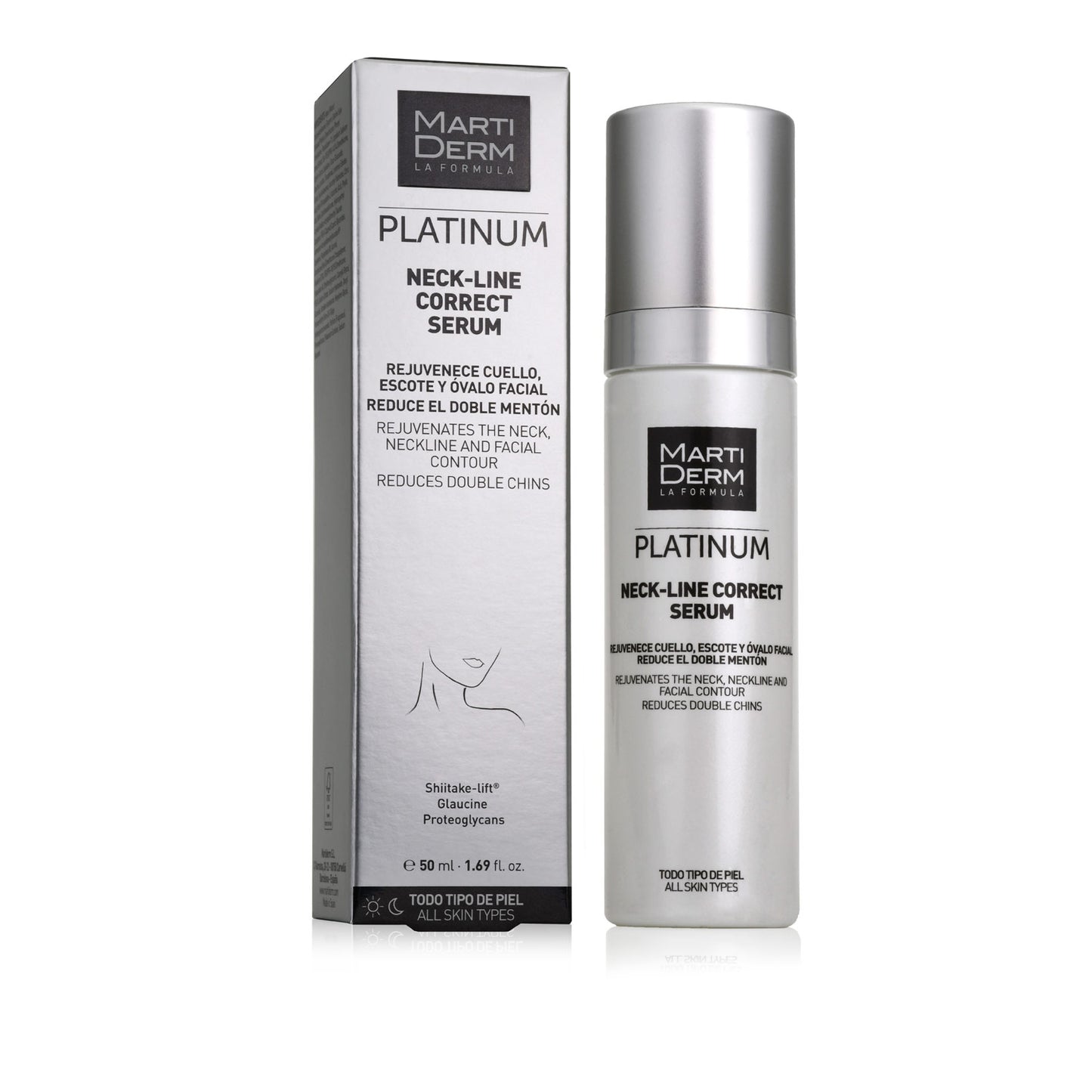 Martiderm Platinum Neck-Line Correct Serum - Refirma, reduz as rugas e o duplo queixo