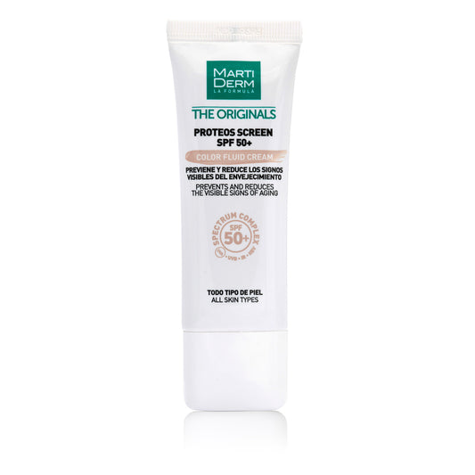 Martiderm The Originals Proteos Screen SPF 50+ Color Fluid Cream - Pele jovem, fresca e protegida com um toque de cor