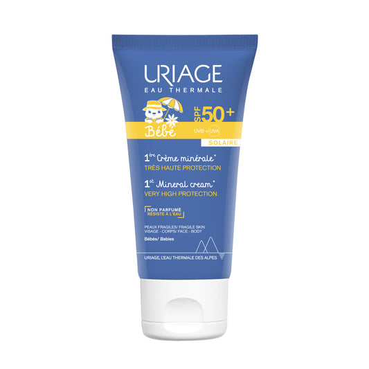 Uriage Bebé 1º Creme Mineral SPF50+ - 50mL